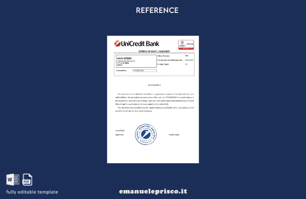 modello di riferimento bancario Romania UniCredit stile verificato